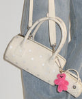 [ Pre-order ] Round Mini Petit Cross Bag White Star