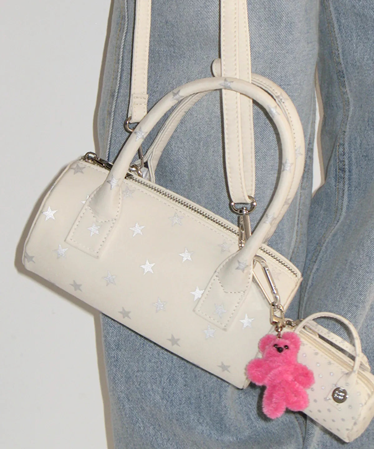 [ Pre-order ] Round Mini Petit Cross Bag White Star