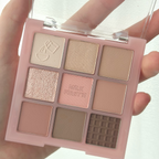 [ 店主自留 - 現貨 ] Milk Touch X Happyrim🥣九宮格眼影盤🥛 ( 臥蠶/提亮/陰影/胭脂/鼻影都有! )