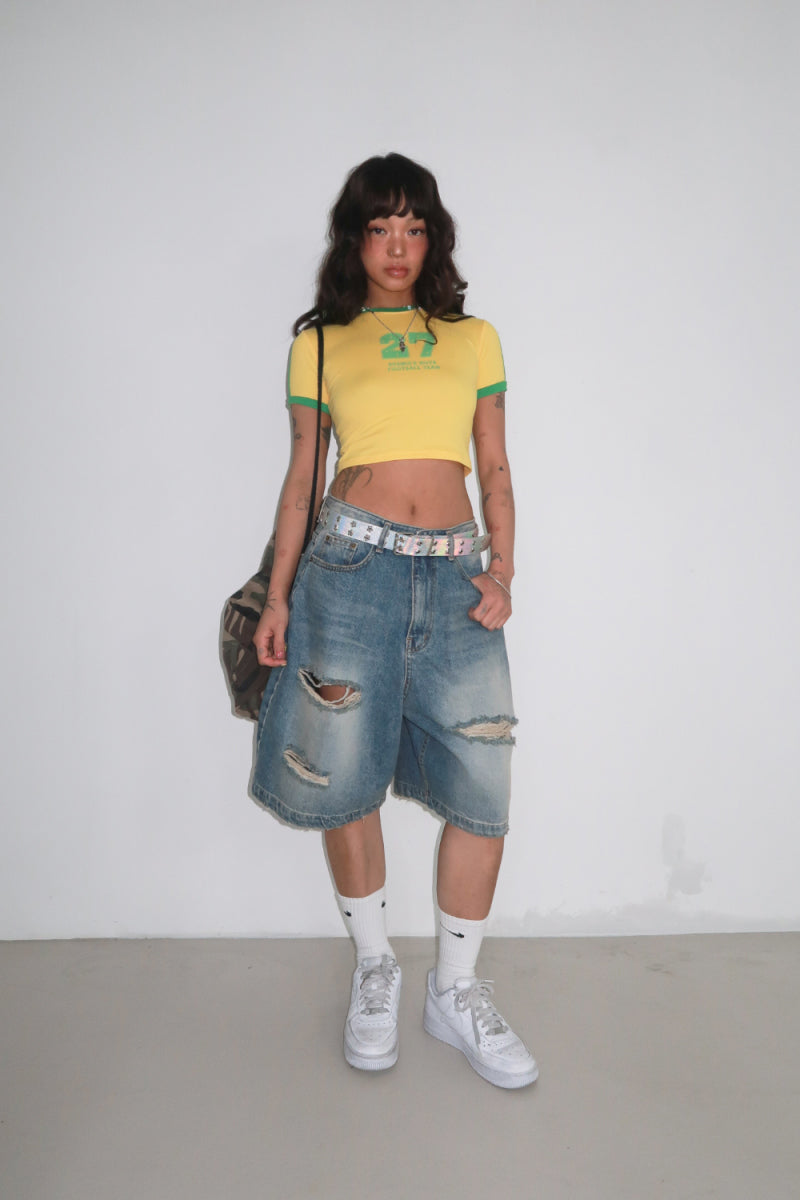 [ Pre-order ] Oatmeal Vintage Washing Jorts