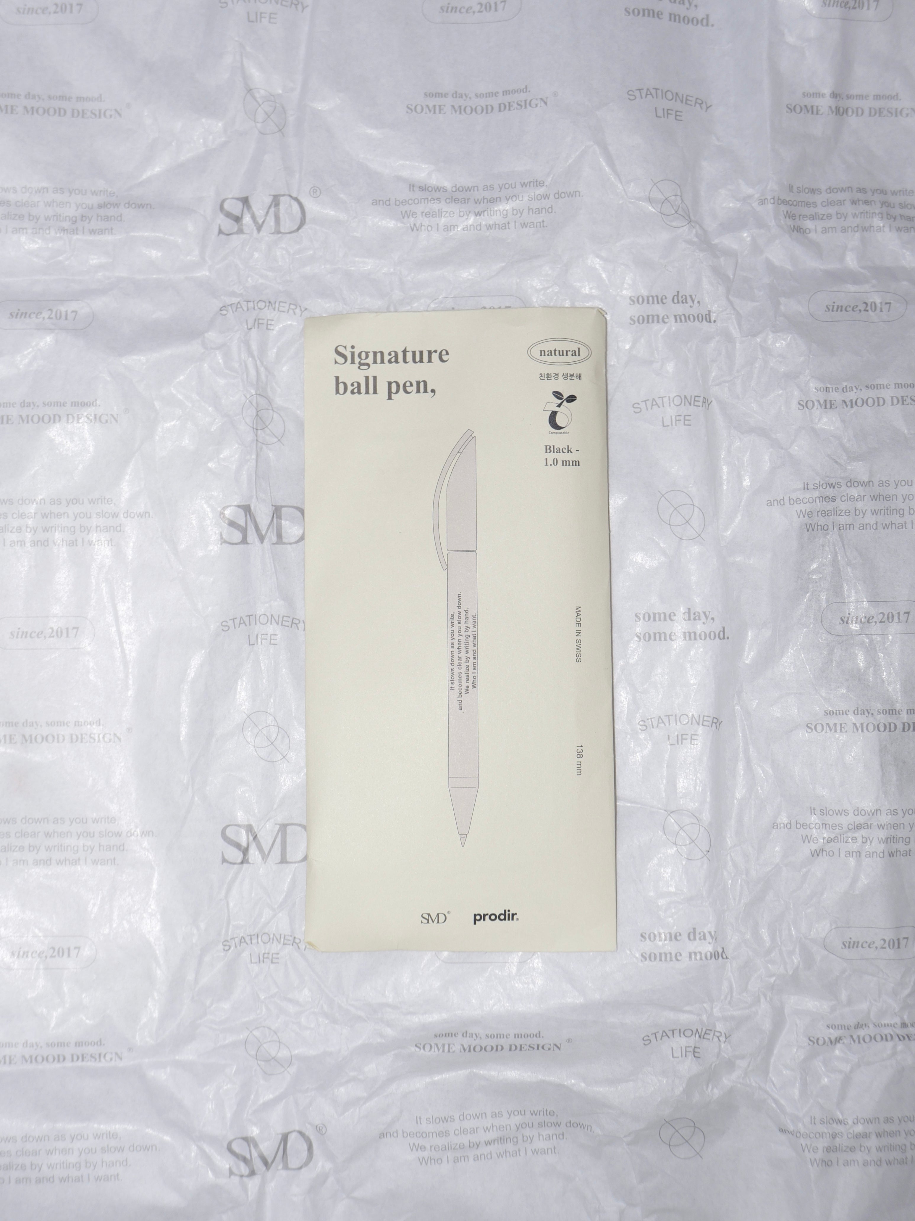 [ 現貨 ] 🇨🇭瑞士製造 SMD signature ball pen black 1.0mm ( 超級好寫 ! )