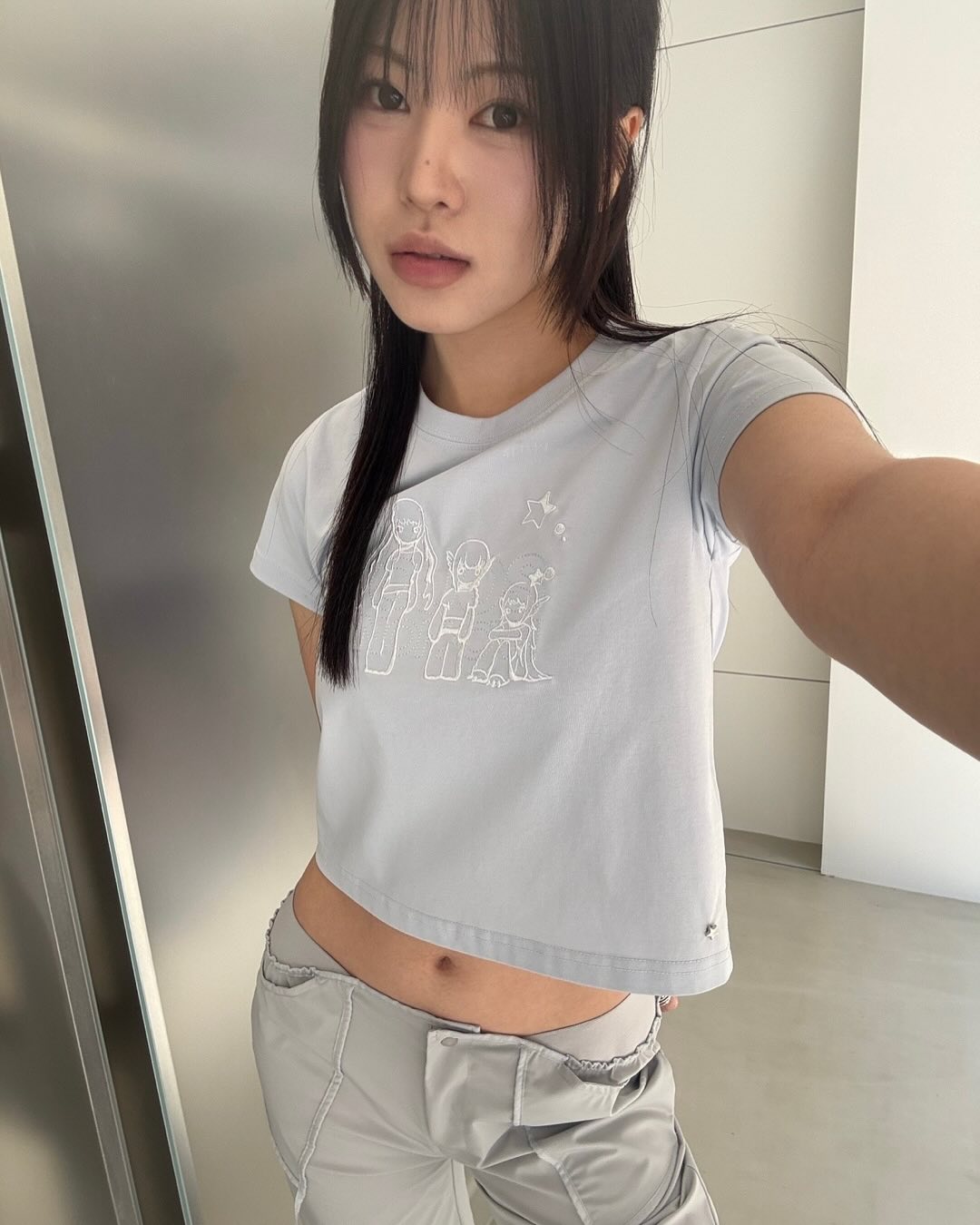 [ Pre-order ] OJOS x NOITOW SHU Graphic Crop T-shirt