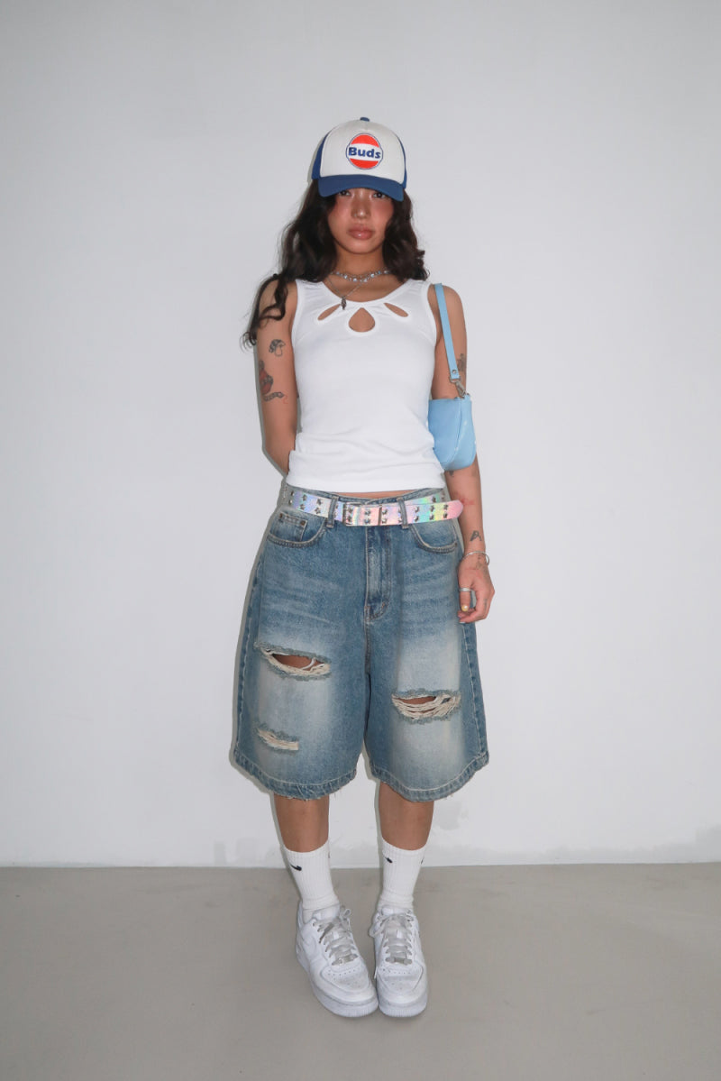 [ Pre-order ] Oatmeal Vintage Washing Jorts