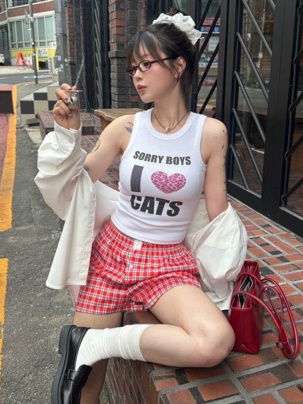 [ 現貨 ] I Love Cats Sleeveless