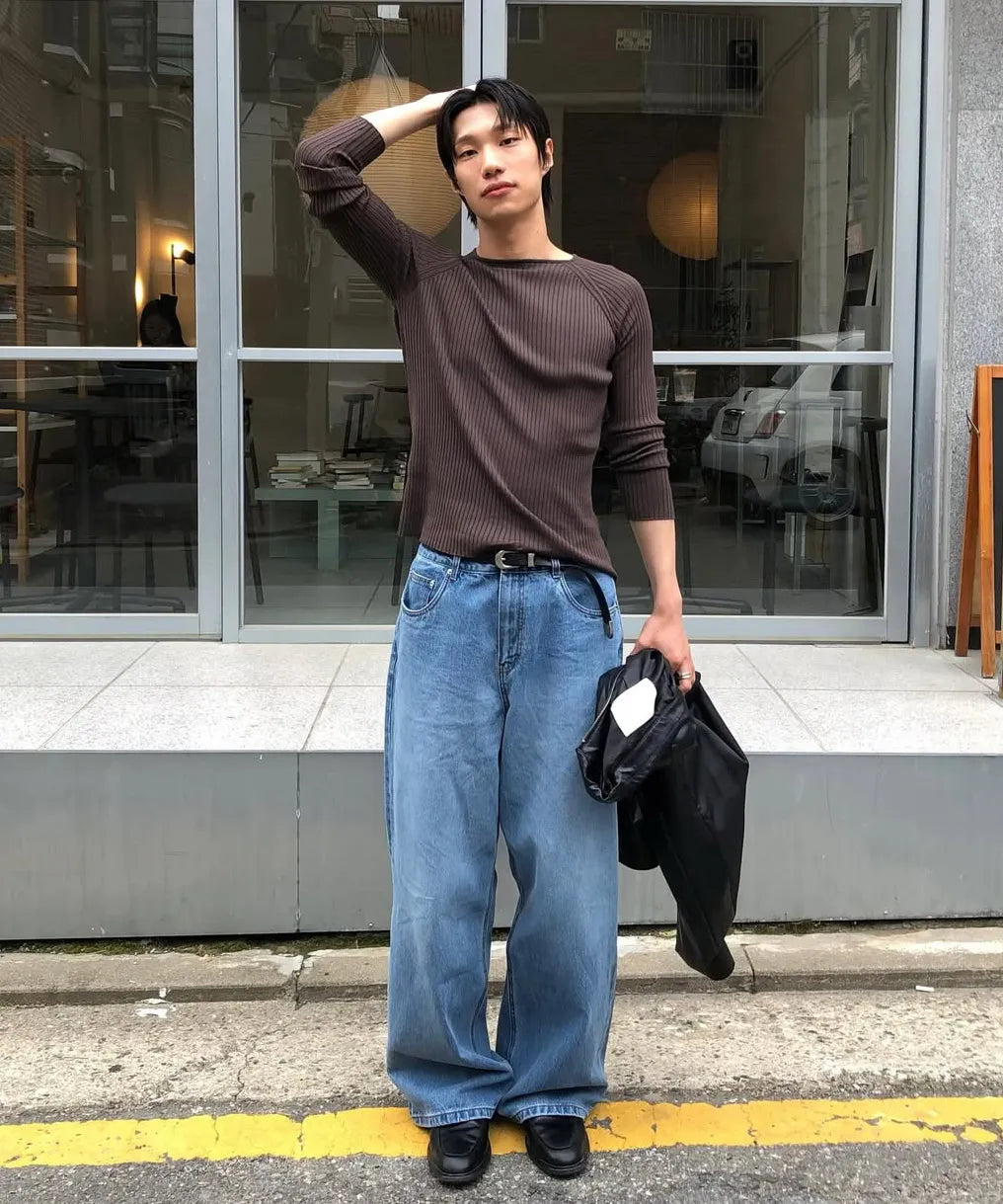 [ Jennie 同款 Pre-order ] Women Era Wide Fit Denim Pants