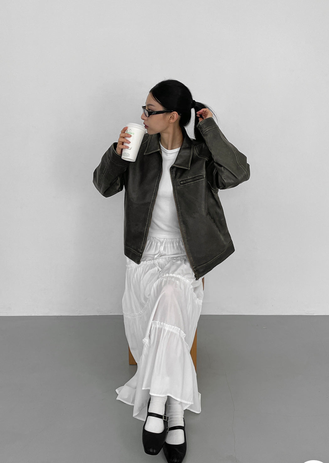 [ Pre-order ] Blackup Ann buck washing leather jacket