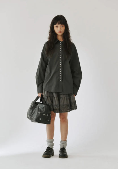 [ 現貨 ] Plzproject Mesh Skirt Gray