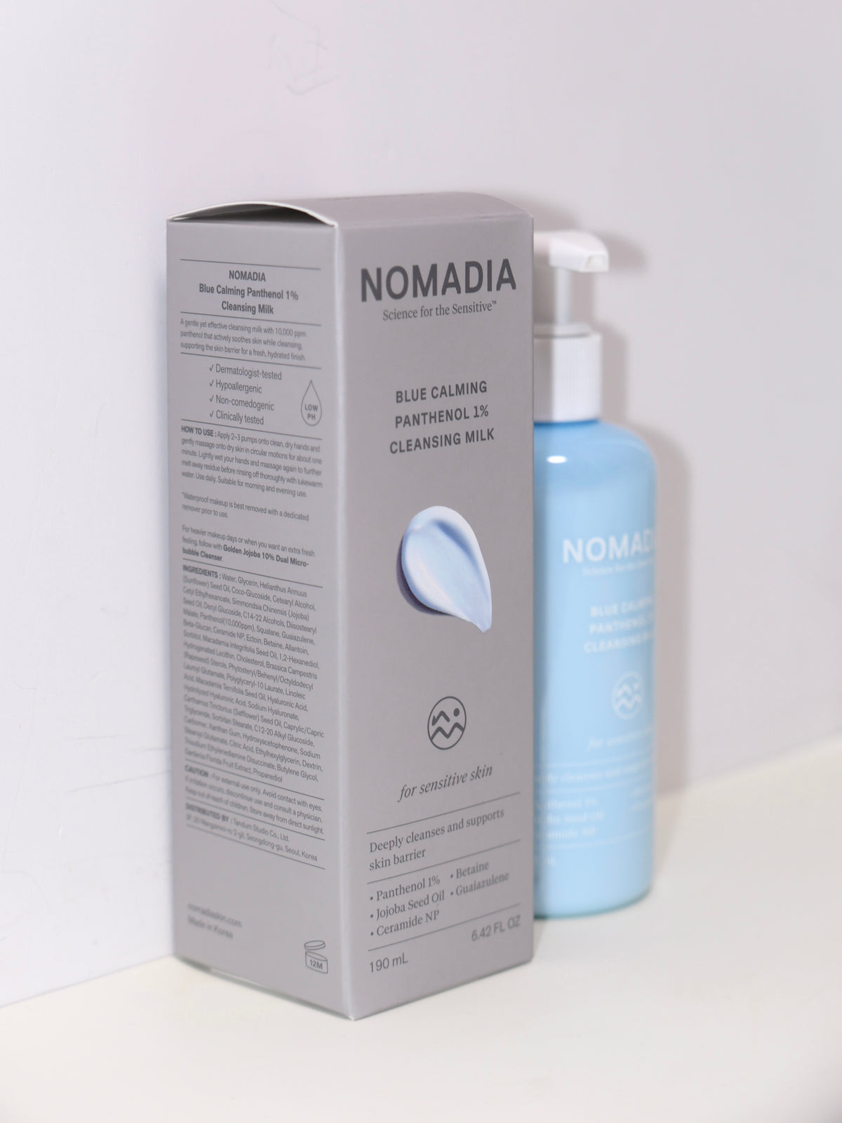 [ 現貨 ] 🇰🇷 鎮靜舒緩泛醇溫和卸妝乳 Blue Calming Panthenol 1% Cleansing Milk 190ml ( 可卸除底妝、防曬和淡妝 )