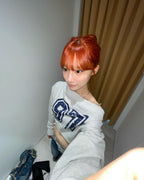 [ 現貨 ] Sculptor Off-Shoulder Cropped Sweatshirt