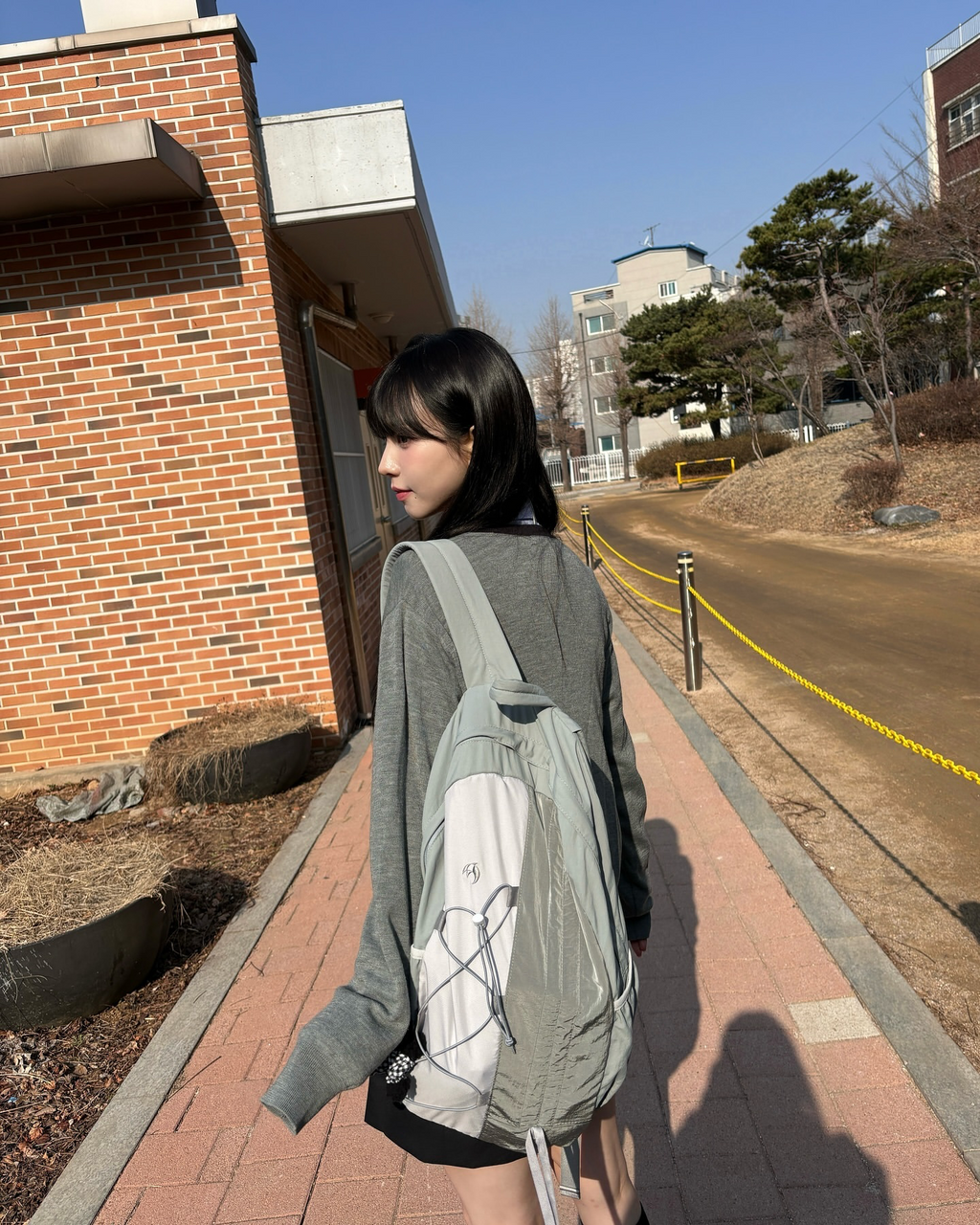 [ Karina 同款 Pre-order ] Half String Nylon Backpack