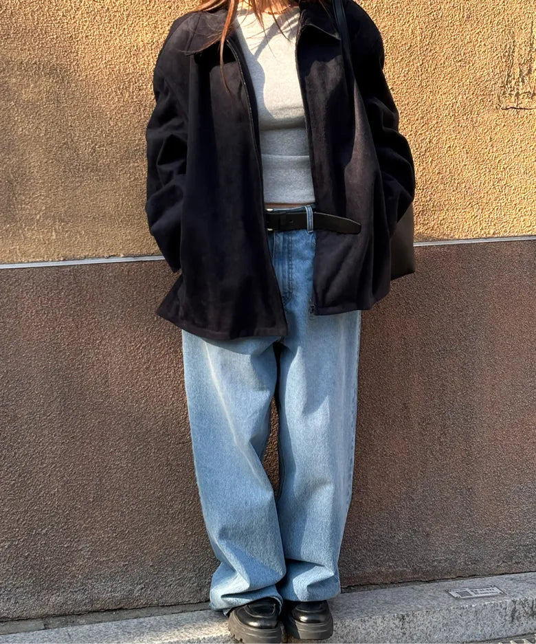 [ Jennie 同款 Pre-order ] Women Era Wide Fit Denim Pants