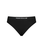 [ Pre-order ] San Serif Modern Cotton High Leg Brief - Black