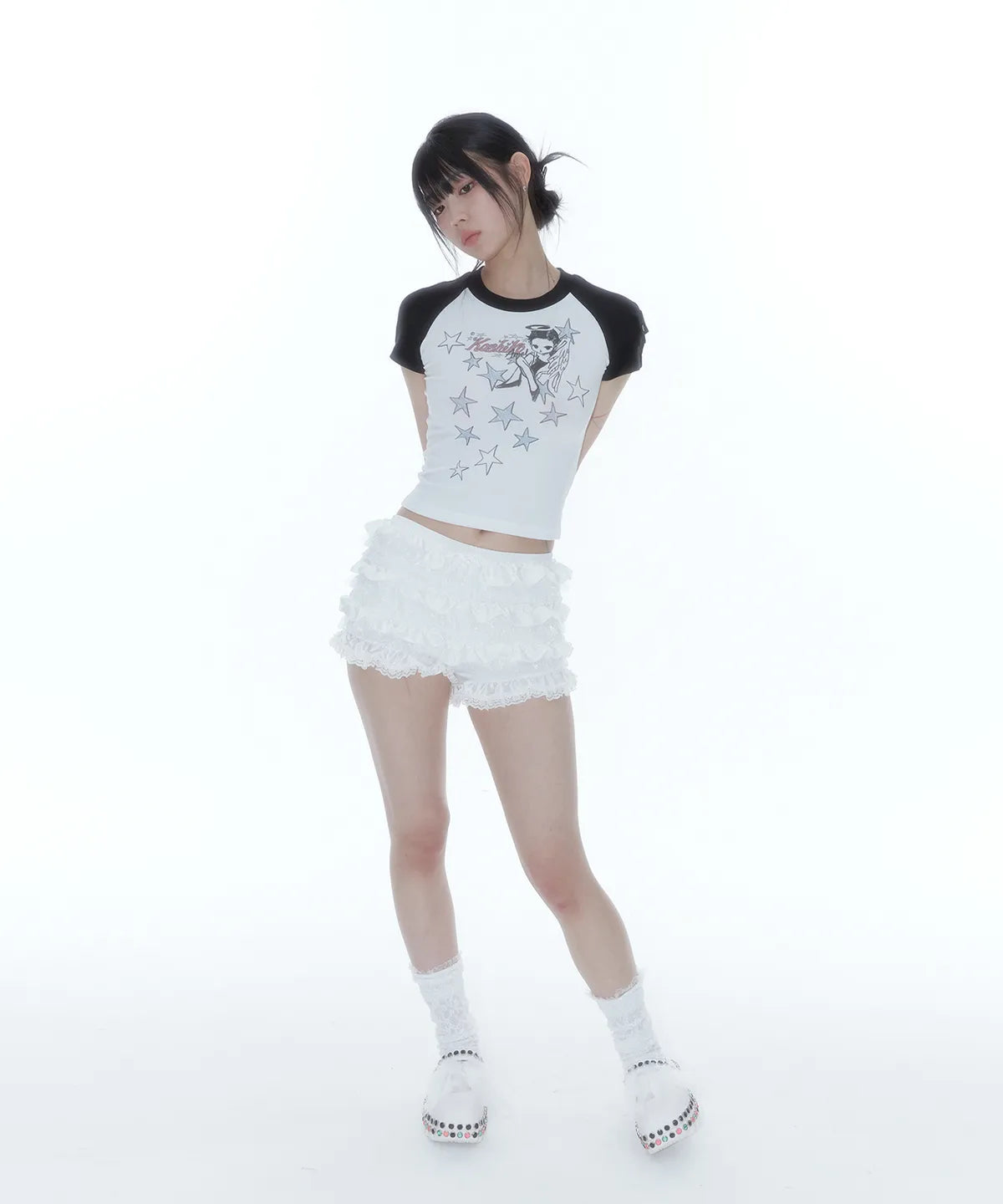 [ Pre-order ] Angelic Pocket Raglan T Shirt