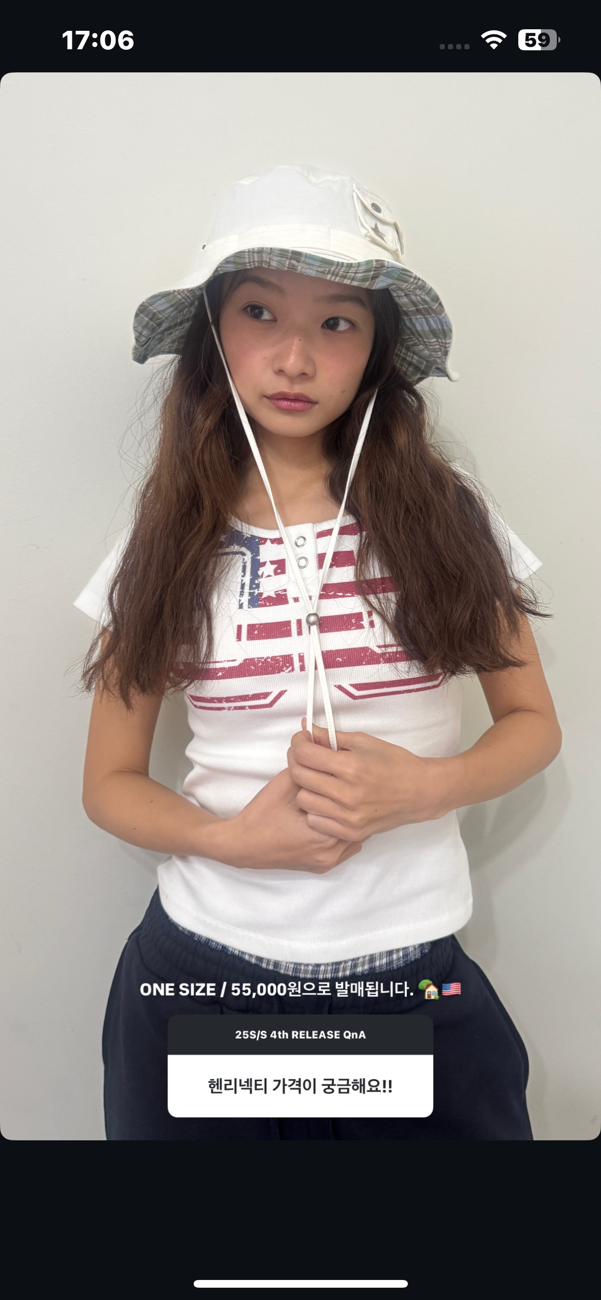 [ Pre-order ] USA Banner Henly Neck Tee