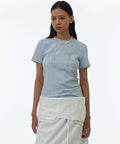 [ Pre-order ] Millo Women Pearl Ribbon T-shirt