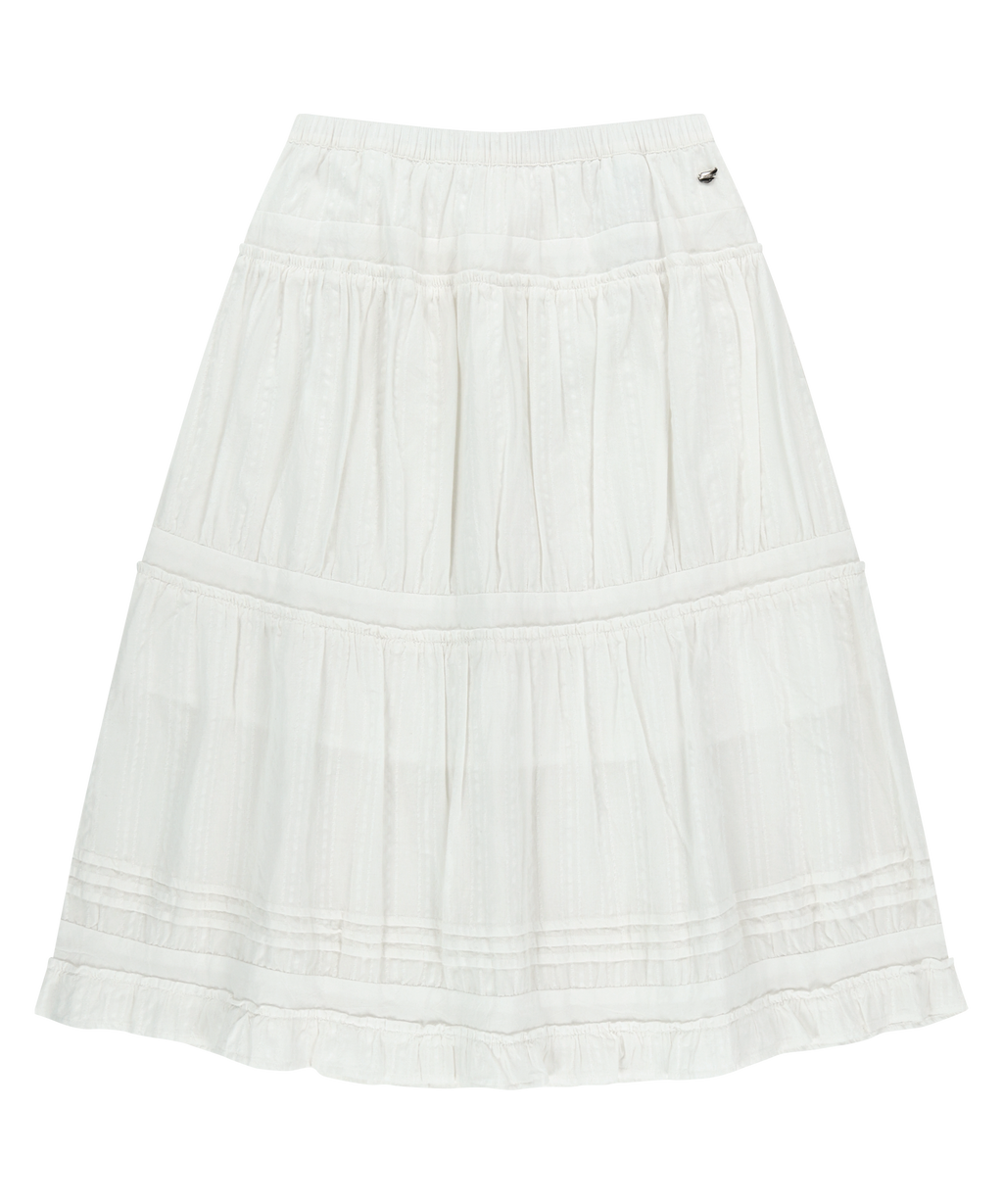 [ Pre-order ] Shirring Mid Skirt