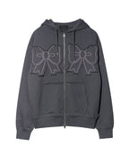 [ Jennie, Joy 同款 - Pre-order ] Ribbon Hood Zip-up