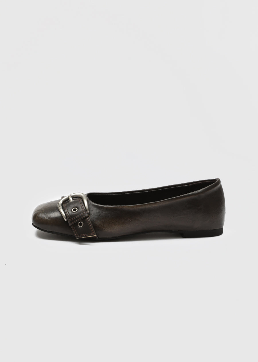 [ Pre-order ] Made Mogeller Washed Leather Flat Shoes