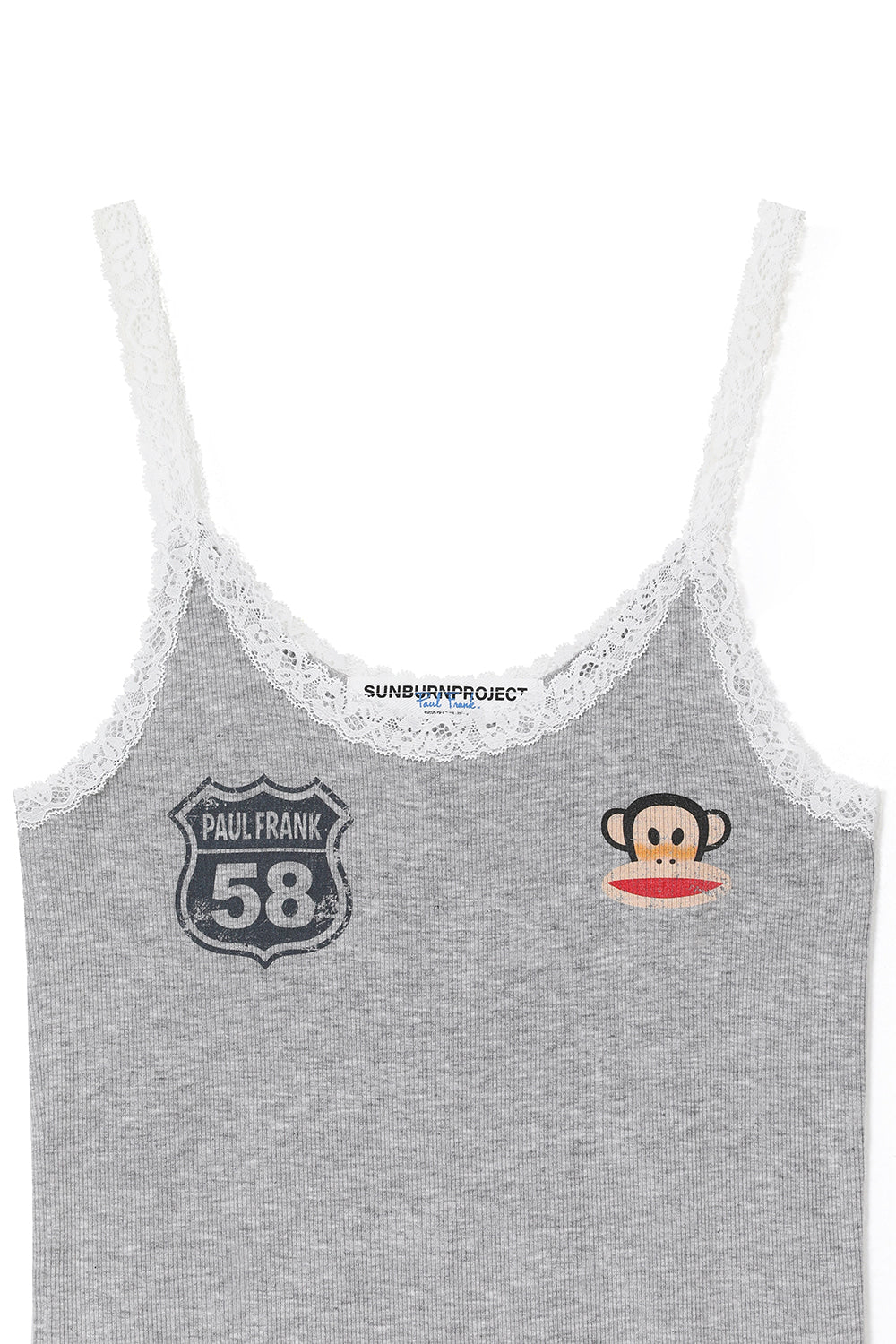 [ Pre-order ] Sunburn X Paul Frank Lace Sleeveless Top
