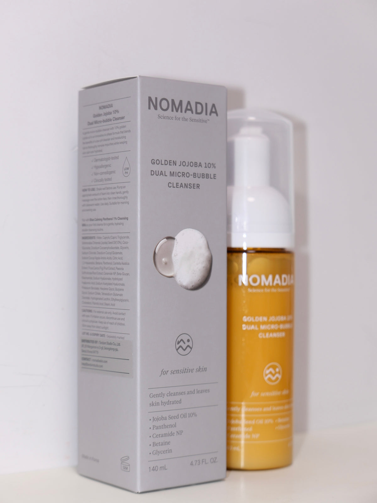 [ 現貨 ] 🇰🇷 黃金荷荷芭油泡泡潔面乳 Golden Jojoba 10% Dual Micro-Bubble Cleanser 140ml ( 敏感肌友好 )