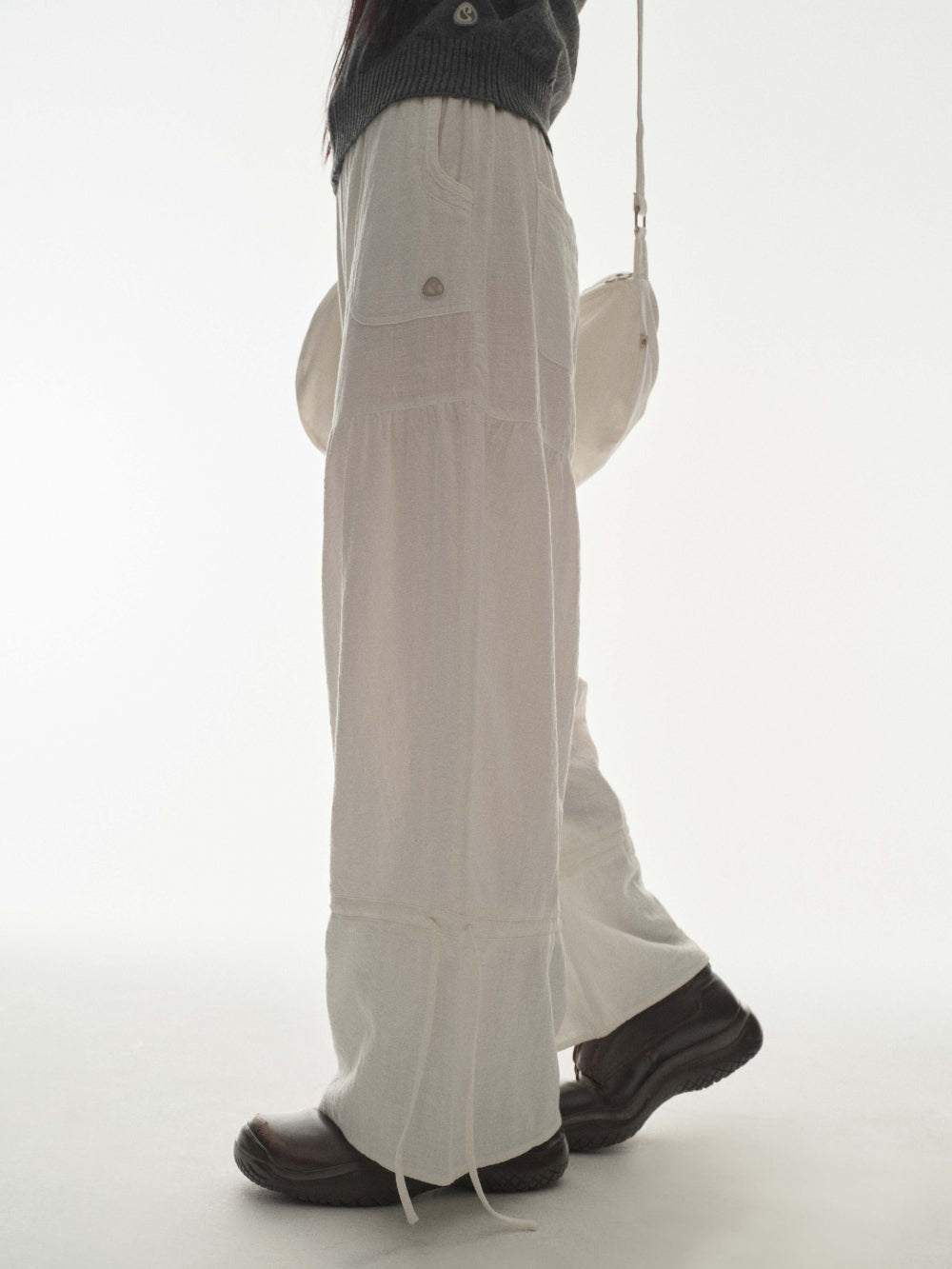 [ Pre-order ] Shirring Rouch Pants