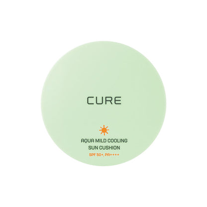 [ 店主推薦 Pre-order ] Cure 涼感水潤溫和防曬氣墊 ( 全家都可以使用 ) Aqua Mild Cooling Sun Cushion SPF50+ PA++++