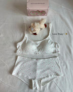 [ Pre-order ] Pony Bell Scoop Neck Bra & Panty Set