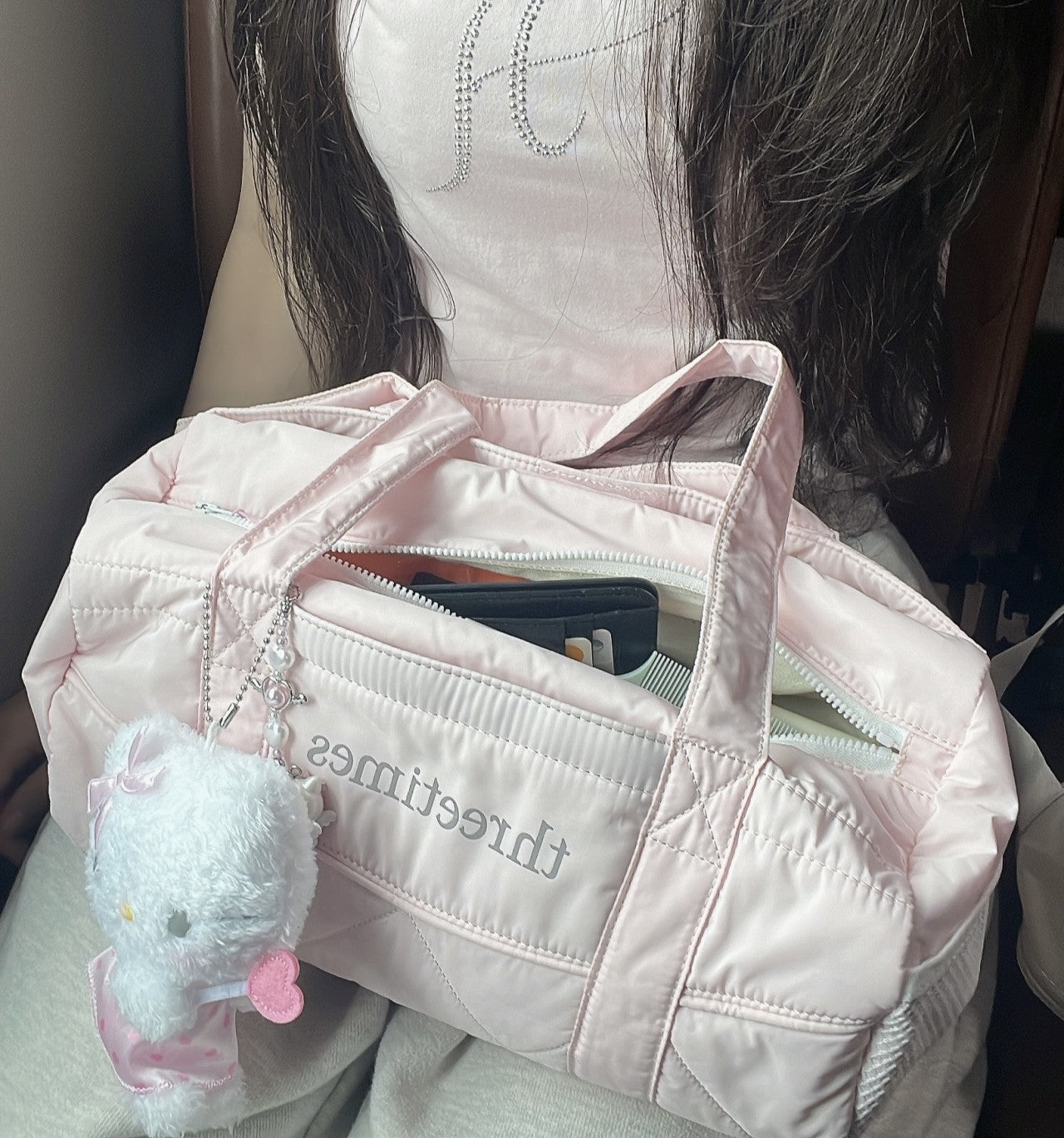 Joy同款Pre-order ] Threetimes🤍Bebe sport bag🎀 – Twinkle Star