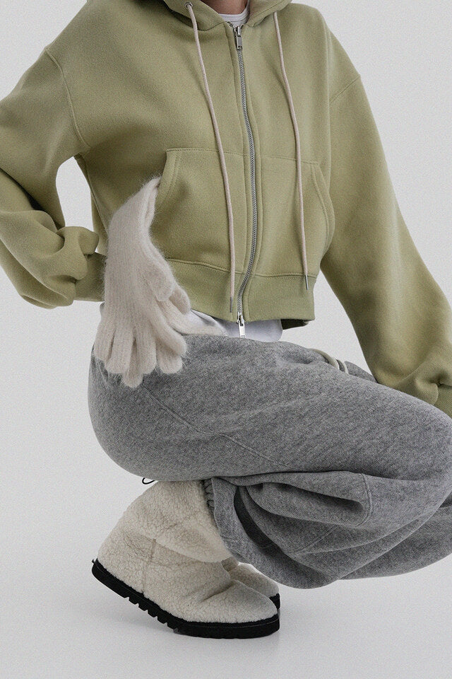 [ Pre-order ] Autumn Kent Sheepskin Hooded Zip-up