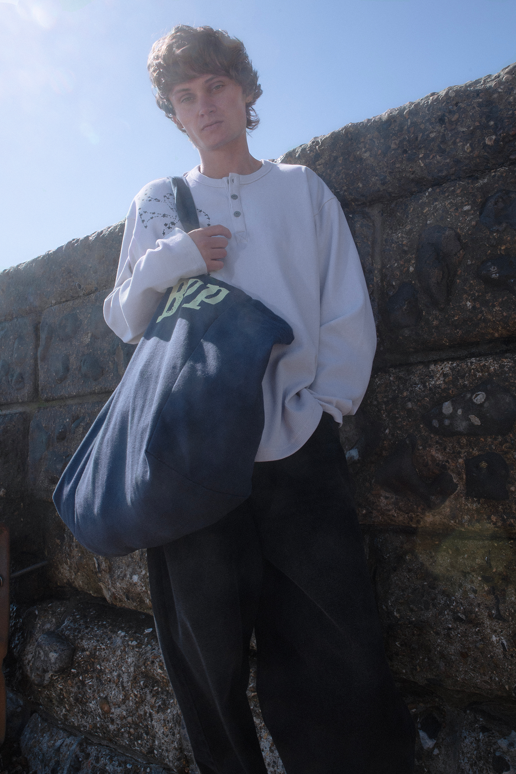 [ Pre-order ] Asteroid Rodeo Henry Neck LS T-Shirt Ivory