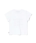 [ Pre-order ] YOUHEE Ribbon Graphic Crop T-shirts white