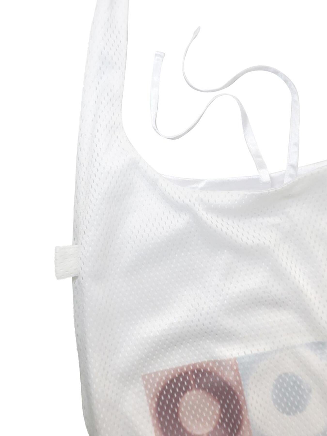 [ 店主推薦 - 現貨 ] ‘O’ Mesh Reversible Tote Bag ( 白色/黃色現貨 )