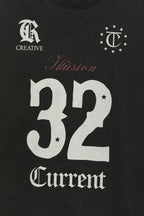 [ 已停產 ] CURRENT 32 football sweatshirt (charcoal)