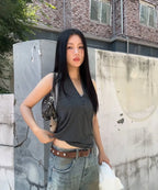 [ 店主極推 Pre-order ] PWC Button-up Jersey Halter Neck Top