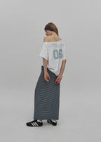 [ Pre-order ] MADE 프리피 보트넥 프린팅 반팔티