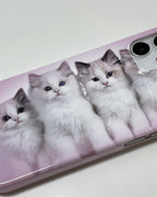 [ Pre-order ] Twin Pink Kitty Phone Case