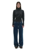 [ Pre-order] PWC HIGHNECK BACK BUTTON-UP KNIT TOP