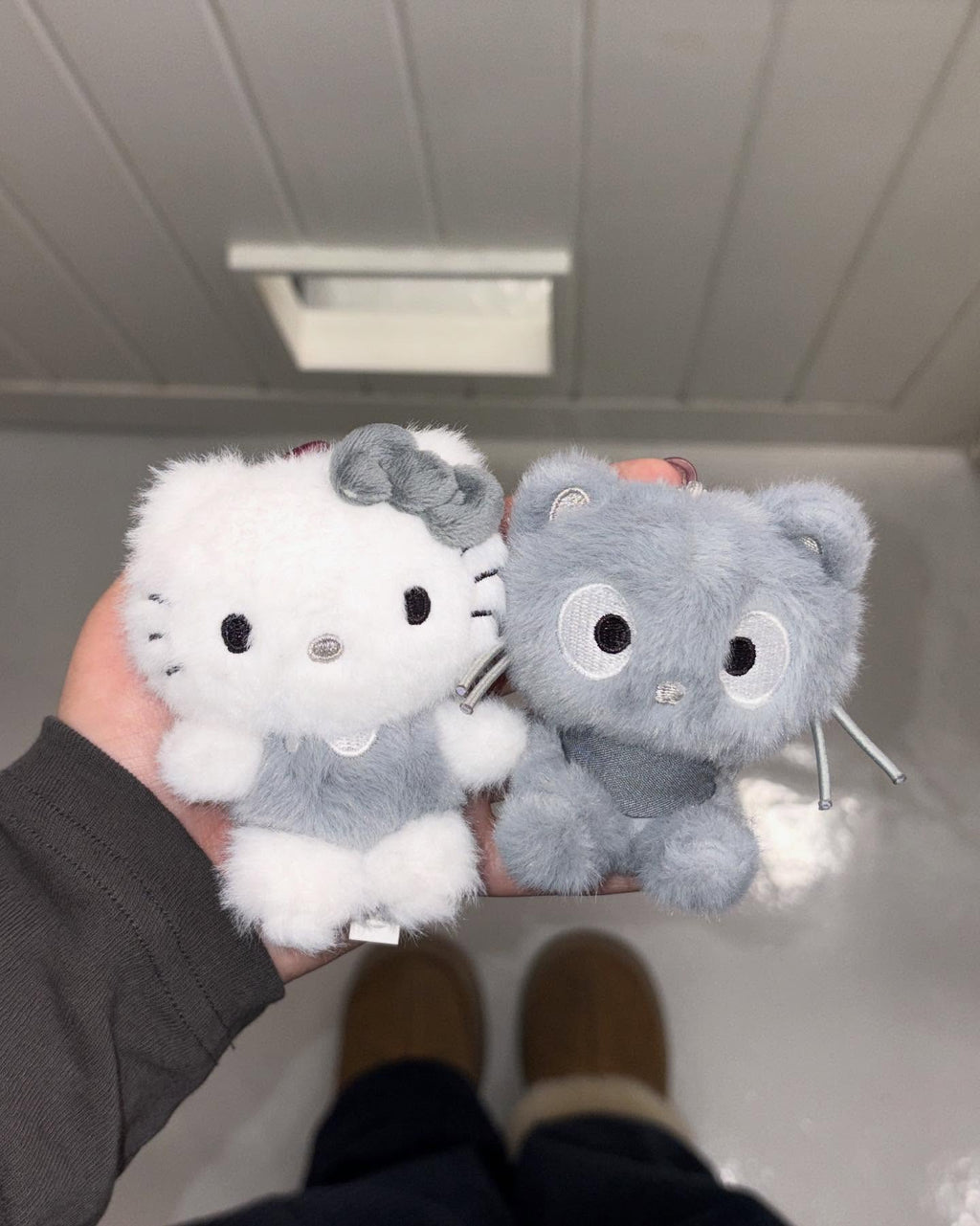 [ 來港中 ] 🇰🇷 韓國 Sanrio 灰白系列 Keyring