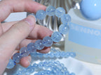 [ 現貨 ] 🇧🇷巴西老礦碎冰冰海藍寶 Natural Brazil Aquamarine Bracelet