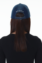 [ Pre-order ] Blessed Stripe Denim Ball Cap