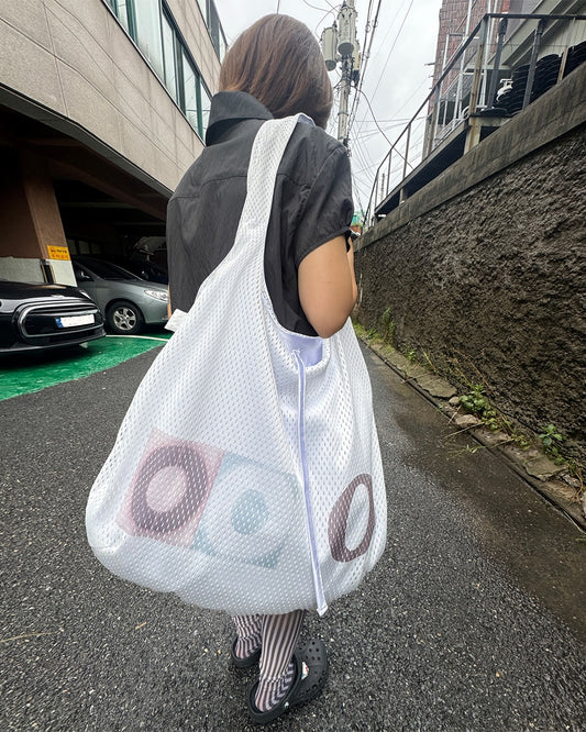 [ 店主推薦 Pre-order ] ‘O’ Mesh Reversible Tote Bag ( 白色來港中 )