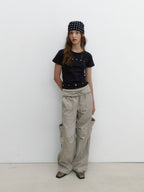 [ Pre-order ] Curve Eyelet T