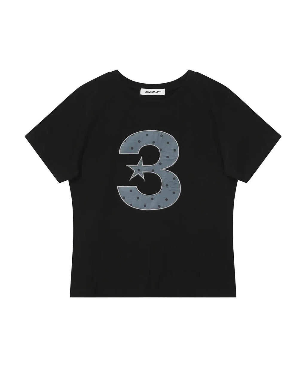 [ Pre-order ] 3 logo Dot Slim Fit T-Shirt