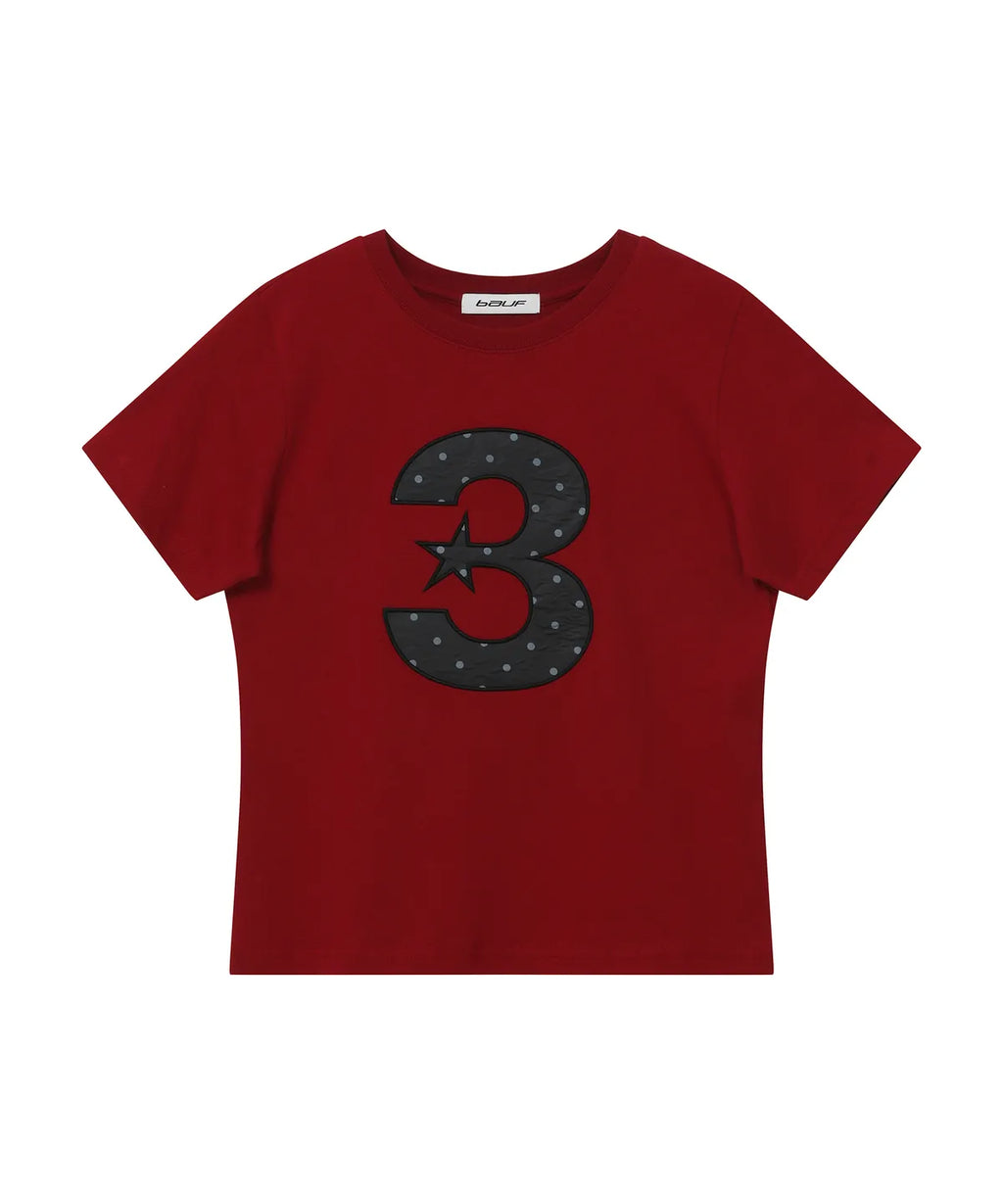 [ Pre-order ] 3 logo Dot Slim Fit T-Shirt