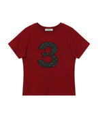 [ Pre-order ] 3 logo Dot Slim Fit T-Shirt