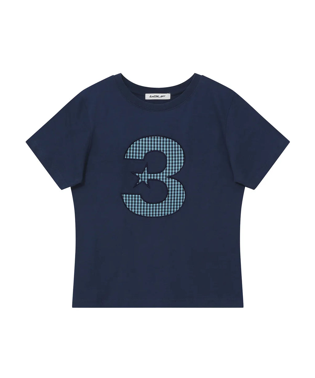 [ Pre-order ] 3 logo Dot Slim Fit T-Shirt
