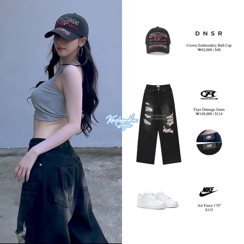 [ Karina 同款 Pre-order ] Faye Damage Jeans