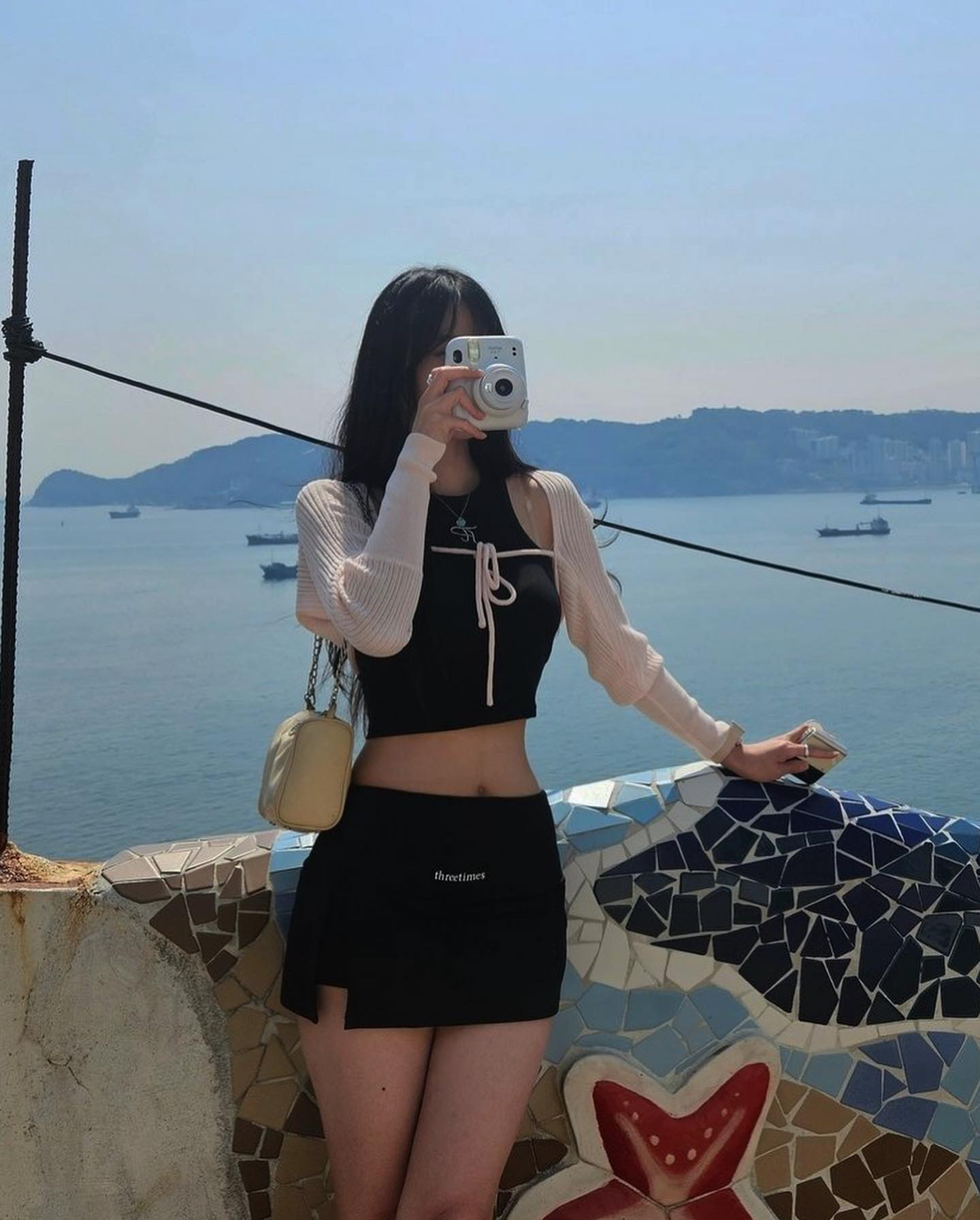 [ Pre-order ] Threetimes Athletic silt skirt