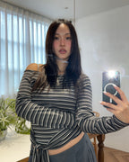 [ Pre-order ] Stripe Strap T-Shirt