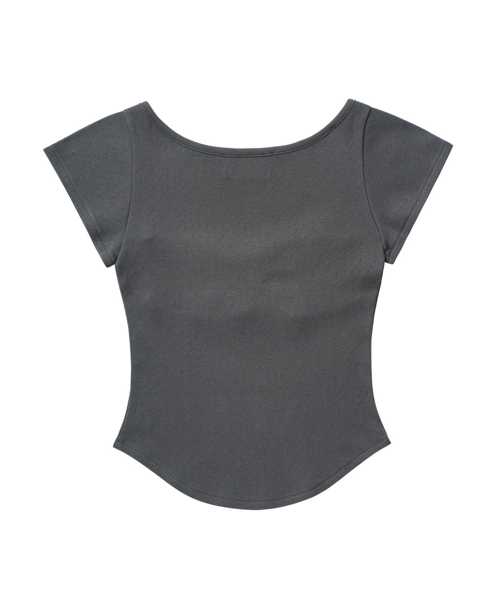 [ Pre-order ] Coyseio Punching Shirring Top